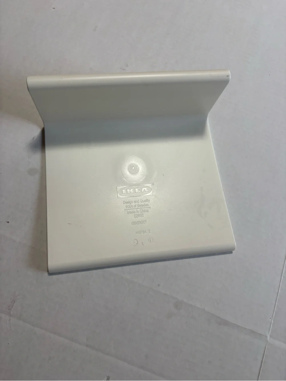 IKEA White ISBERGET Plastic Tray Panel